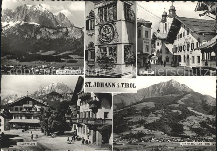 St Johann Tirol Kitzbuehler Horn Hauptplatz Wilder Kaiser