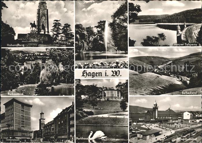 Hagen Westfalen Stadtgarten Huhensyburg Innenstadt