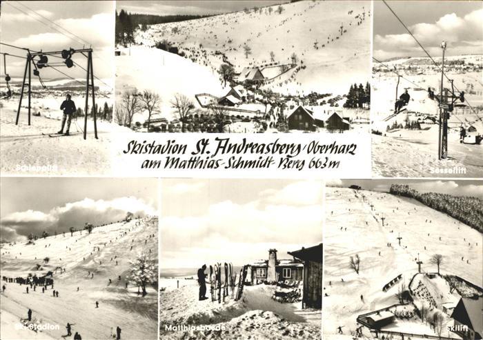 St Andreasberg Harz Sessellift Skilift Matthiasbaude