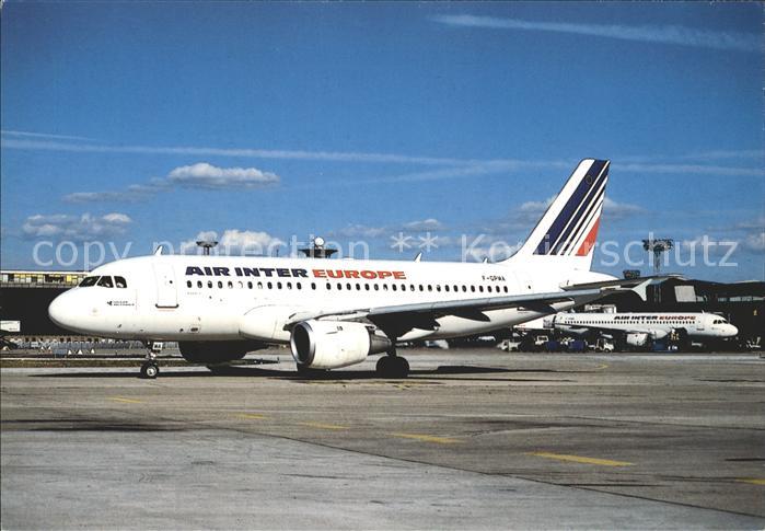 Flugzeuge Zivil Air Inter Europe Airbus A-319 F-GPMA