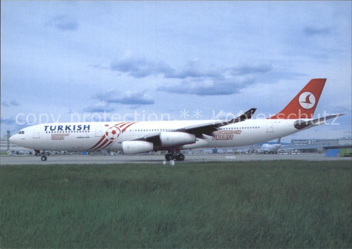 Flugzeuge Zivil Turkish Airlines World Cup Airbus 340 TC-JII