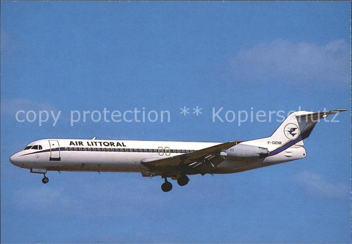 Flugzeuge Zivil Air Littoral Fokker F-100 F-GIDM
