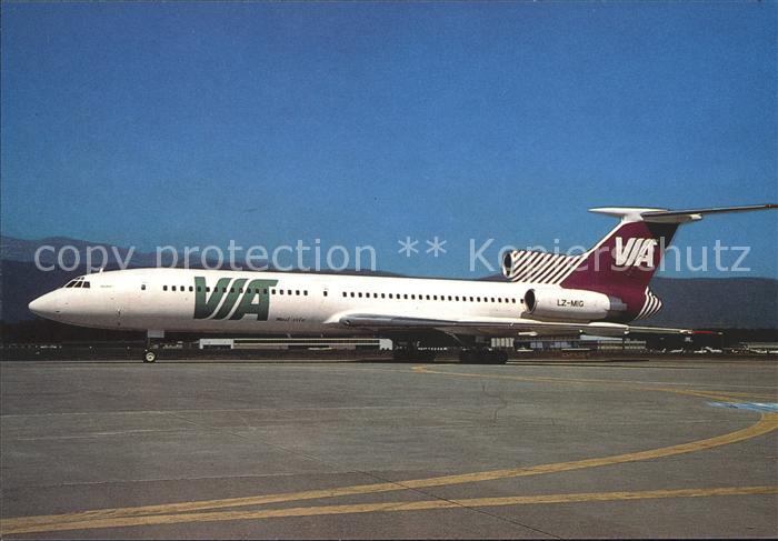 Flugzeuge Zivil Varna International Airways Tupolev 154M LZ-MIG