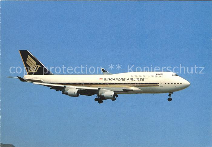 Flugzeuge Zivil Singapore Airlines Boeing 747-400 9V-SMF