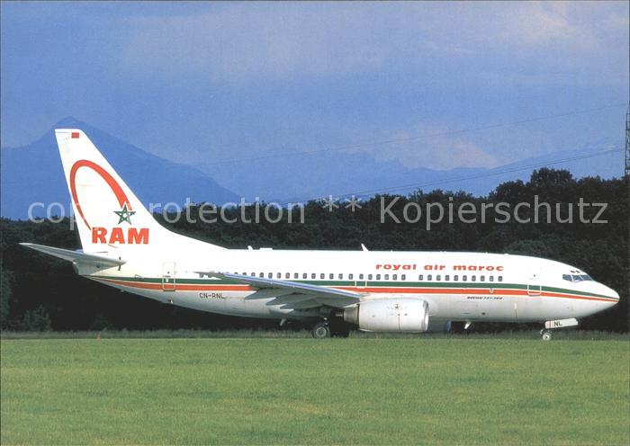 Flugzeuge Zivil RAM Royal Air Maroc Boeing 737-7B6 CN-RNL