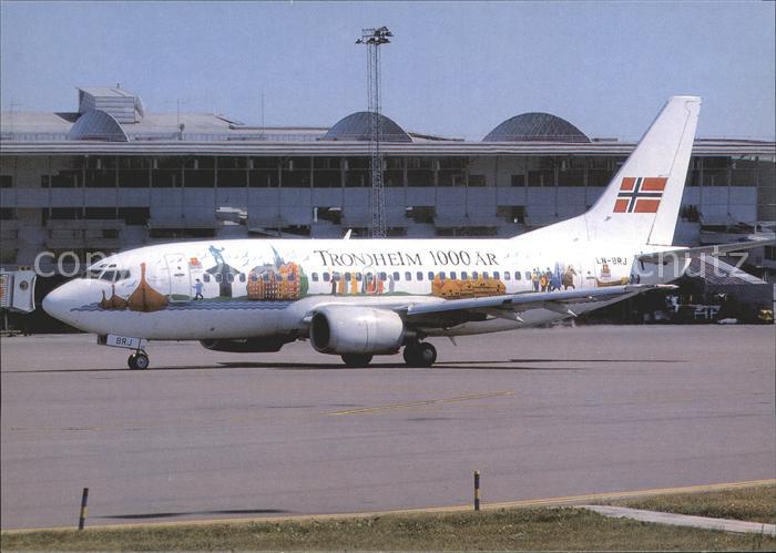Flugzeuge Zivil Braathens S.A.F.E. B737-505 LN-BRJ 1000 Years of Trondheim