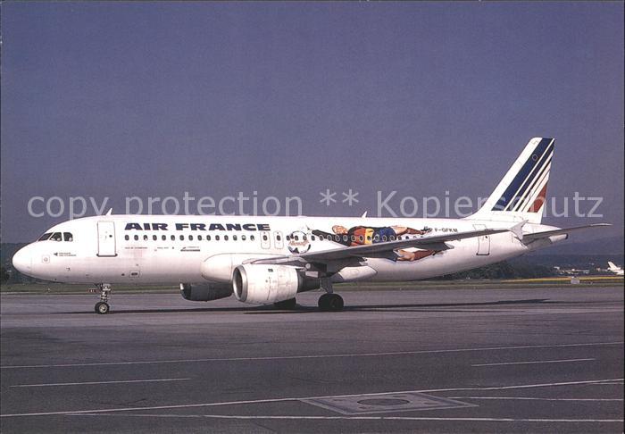 Flugzeuge Zivil Air France Worldcup 98 Airbus A320-211 F-GFKM c/n 102