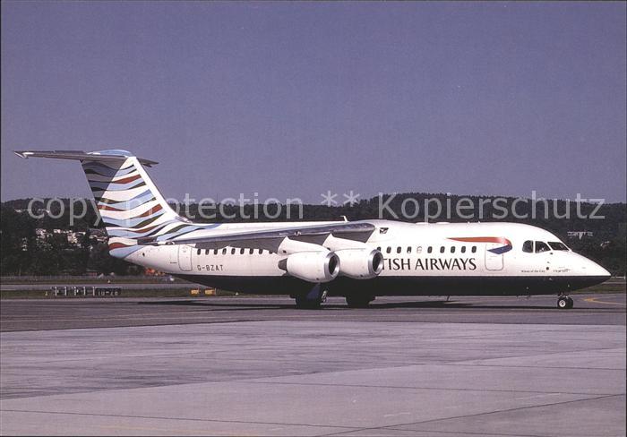 Flugzeuge Zivil British Airways Waves of the City Cityflyer Express Avro RJ100 G