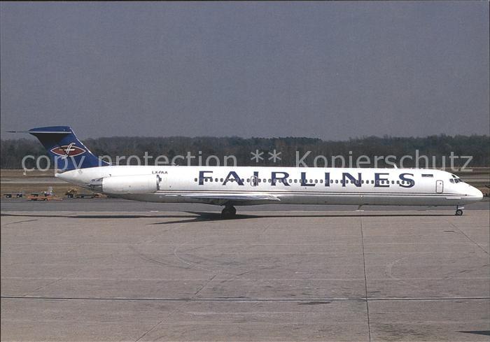 Flugzeuge Zivil Fairlines McDonnell Douglas MD-81 LX-FAA c/n 48051/975