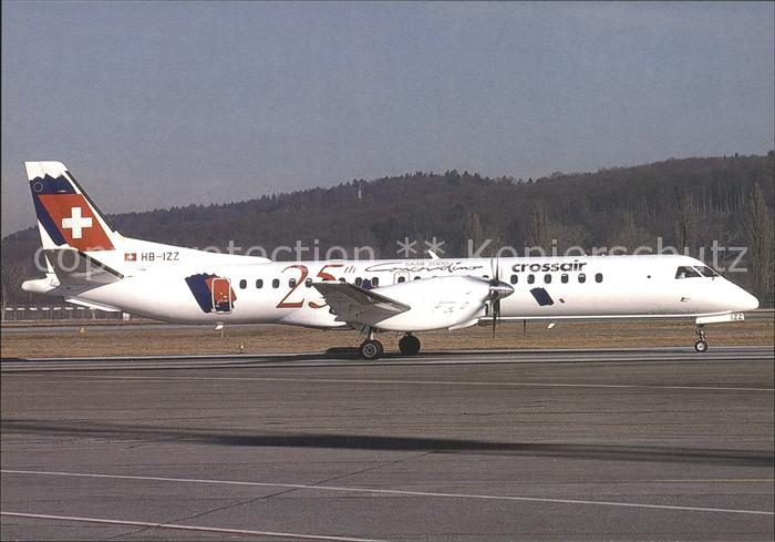 Flugzeuge Zivil Crossair 25th Saab Concordino Saab 2000