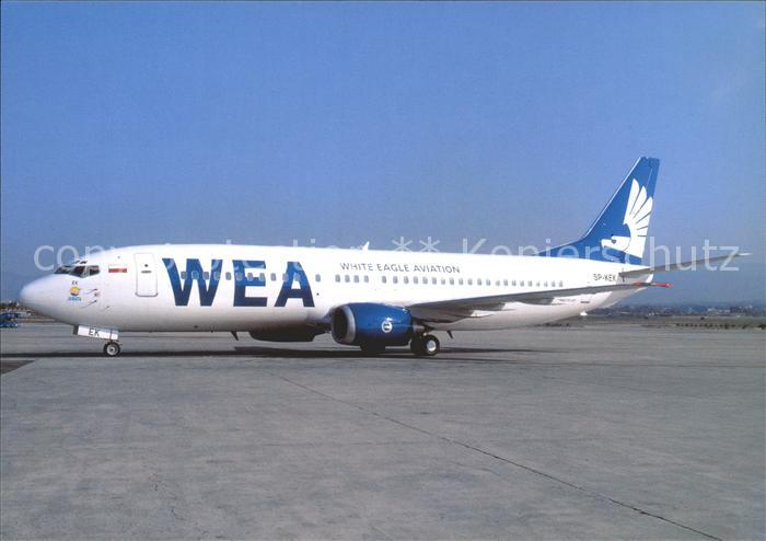 Flugzeuge Zivil White Eagle Aviation Boeing 737-400 SP-KEK