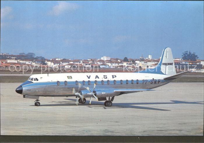 Flugzeuge Zivil VASP Brasil V. Viscount 827 PP-SRF