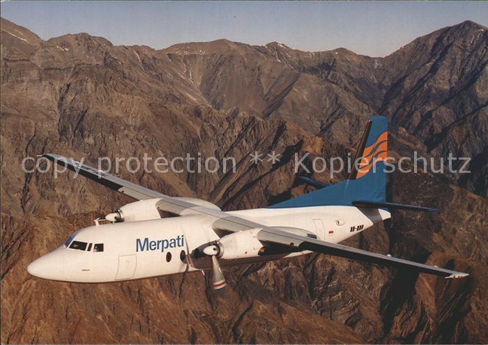 Flugzeuge Zivil Merpati Fokker F27 Mk500 PK-MFJ