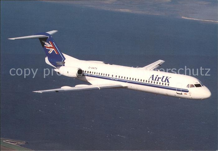 Flugzeuge Zivil Air UK Fokker 100