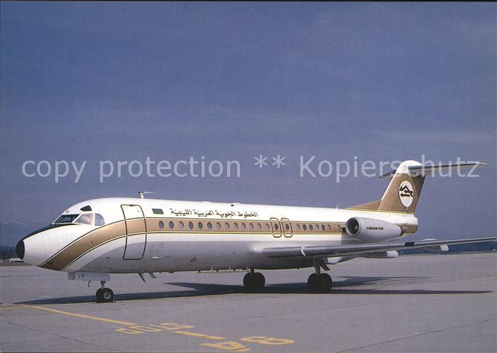 Flugzeuge Zivil Libyan Arab Airlines Fokker F28 Mk 4000 5A-DLW c/n 11194