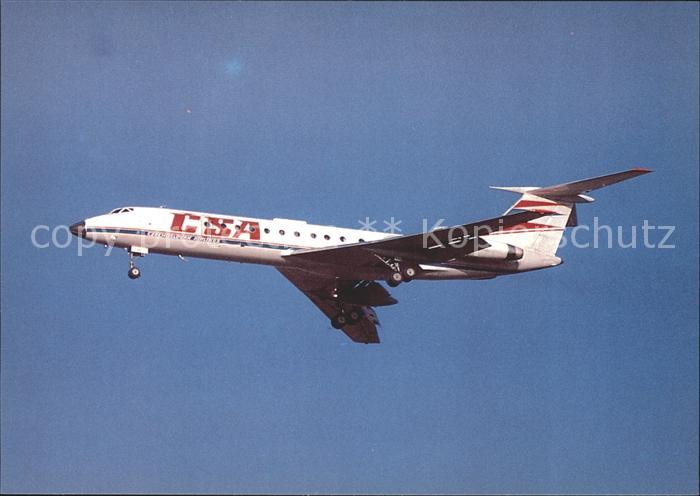 Flugzeuge Zivil CSA Czechoslovak Airlines TU134