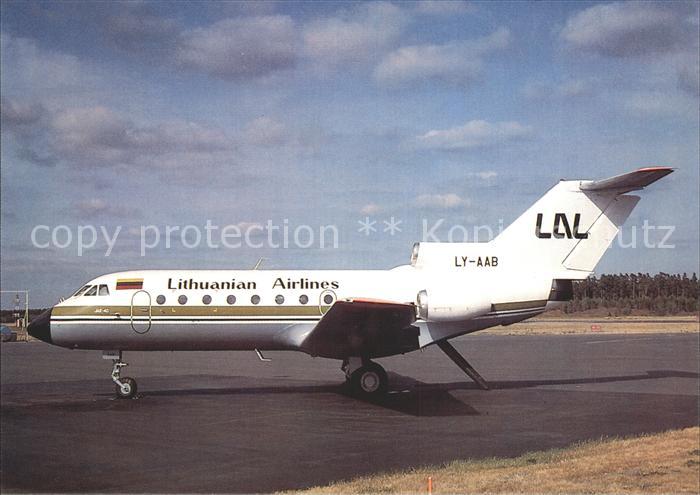 Flugzeuge Zivil Lithuanian Airlines YAK-40 LY-AAB c/n 9220940