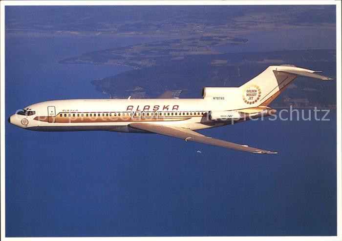 Flugzeuge Zivil Alaska Airlines Golden Nugget Jets Boeing 727-90C N797AS