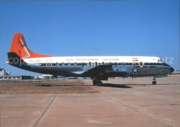 Flugzeuge Zivil South African Airways Vickers Visocunt 813 ZS-CDU JNB07.68
