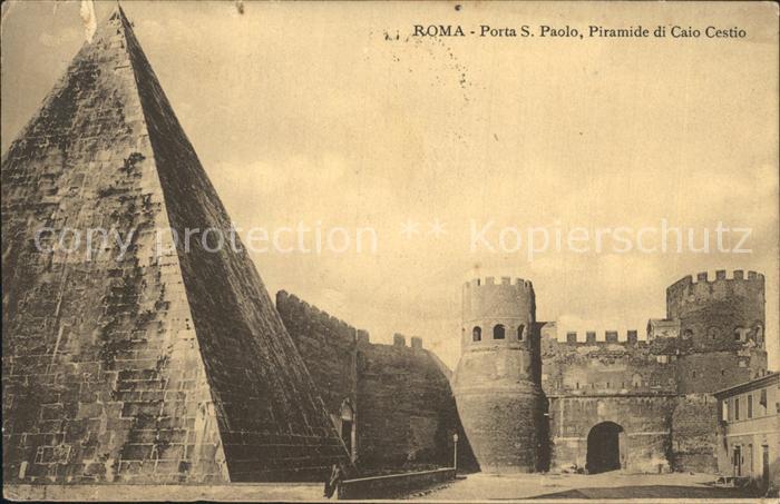 Roma Rom Porta S Paolo Piramide di Caio Cestio