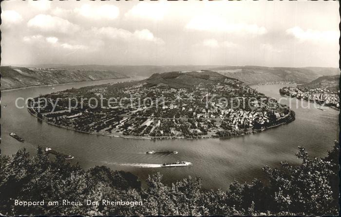 Boppard Rhein Der Rheinbogen Fliegeraufnahme