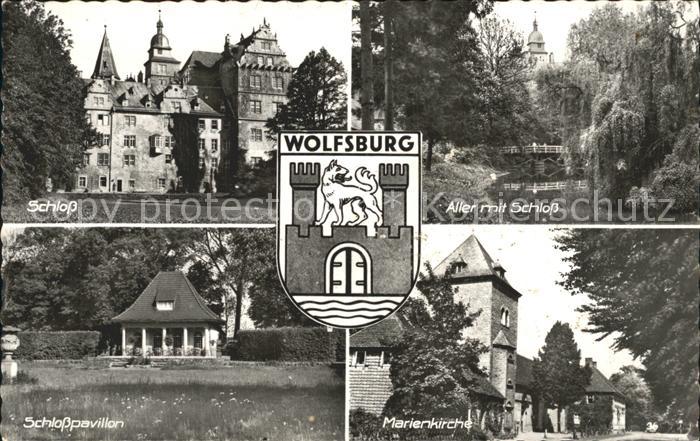 Wolfsburg Schloss Allerpartie Schlosspavillon Marienkirche