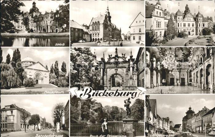 Bueckeburg Schloss Rathaus Mausoleum Schlosstor Festsaal Bahnhofstr Raub der Pro