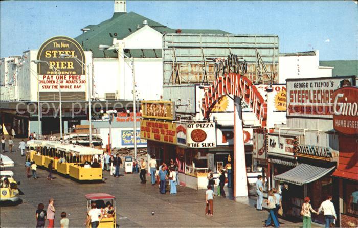 Atlantic City New Jersey A view of the boardwalk at Pennsylvania Avenue