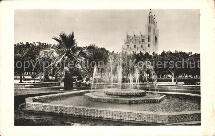 Casablanca Fontaine et jardins de la Region Civile