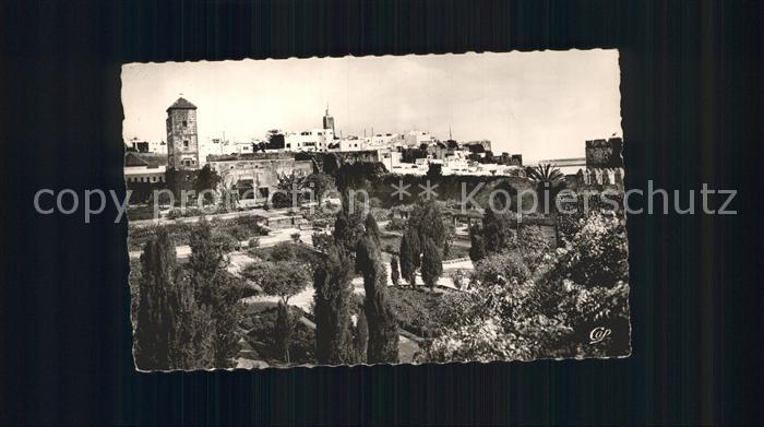 Rabat Marokko La Pointe des Oudaias vue des jardins