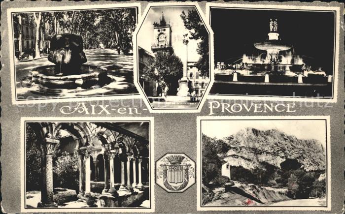 Aix-en-Provence Brunnen Kirche Arkaden