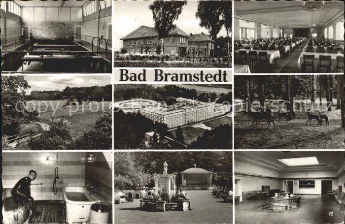 Bad Bramstedt Hallenbad Park Moorbad Kurhaus Pavillon Speisesaal Wildgehege Trin