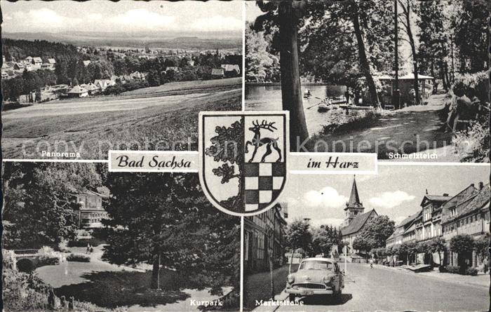 Bad Sachsa Harz Panorama Schmelzteich Kurpark Marktstr