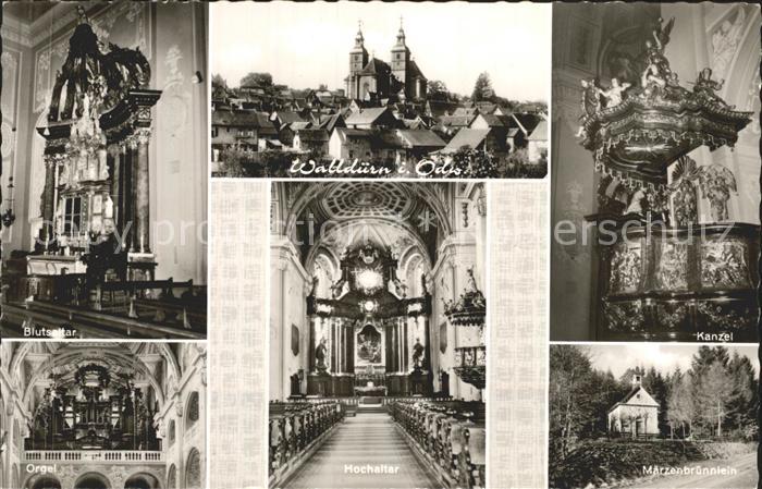 Wallduern Blutsaltar Wallfahrtskirche Orgel Hochaltar Kanzel Maerzenbruennlein
