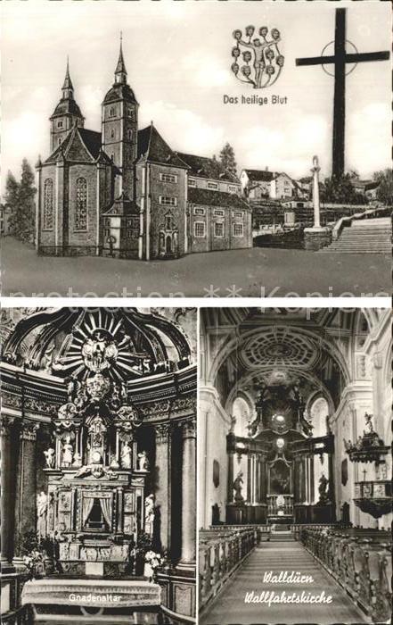 Wallduern Wallfahrtskirche Inneres Gnadenaltar