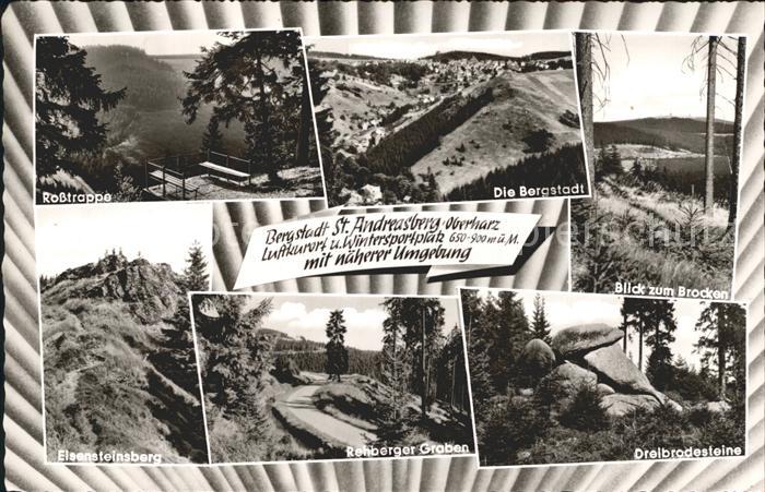 St Andreasberg Harz Rosstrappe Bergstadt Brockenblick Eisensteinsberg Rehberger