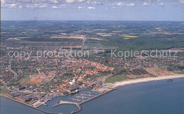 Saeby by og havn Fliegeraufnahme