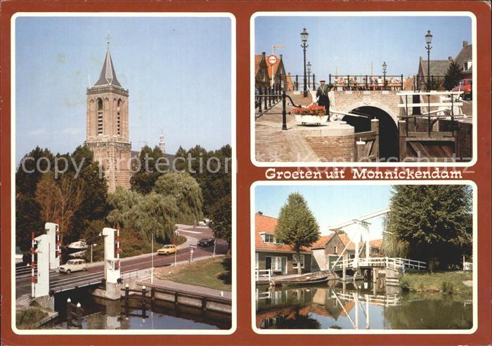 Monnickendam Kirche Schleuse Ziehbruecke