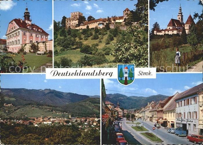 Deutschlandsberg Rathaus Burg Deutschlandsberg Schloss Hollenegg Hauptplatz