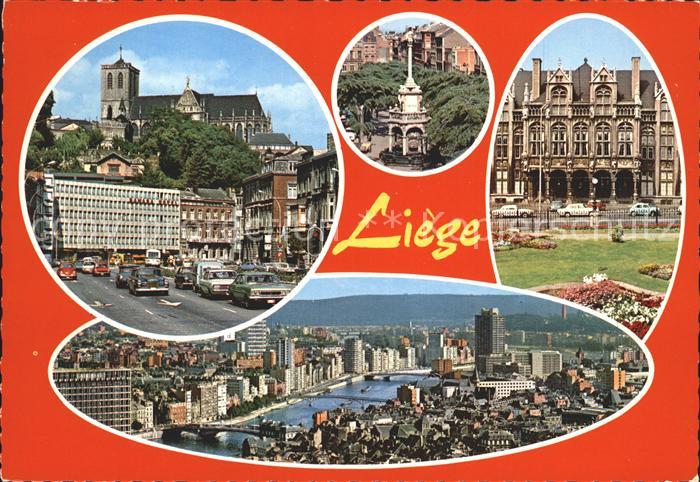 Liege Luettich Teilansicht Kirche Schloss Rathaus Stadtblick
