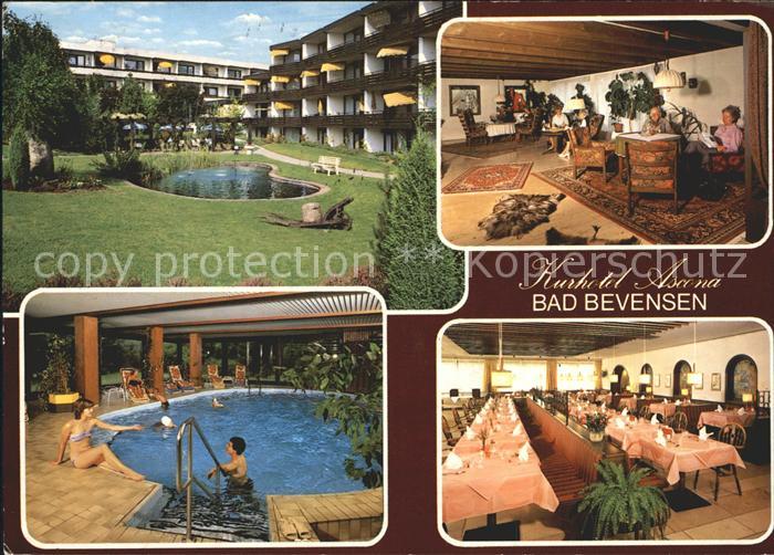 Bad Bevensen Kurhotel Ascona Lesehalle Swimmingpool Speisesaal