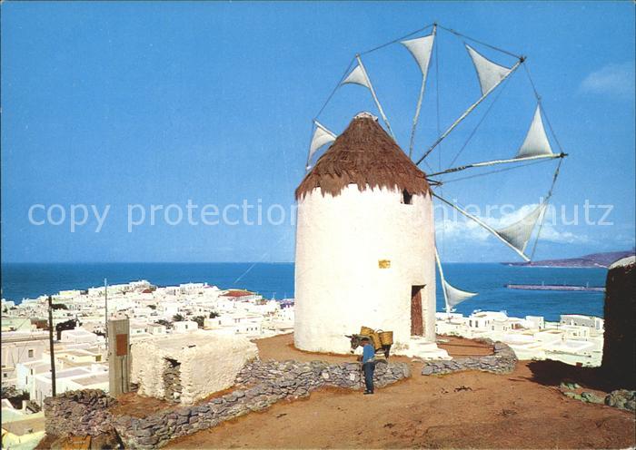 Mykonos Kykladeninsel aegaeis Windmuehle