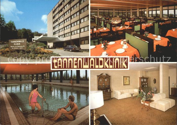 Bad Schwalbach Tannenwaldklinik Speisesaal Hallenbad Zimmer