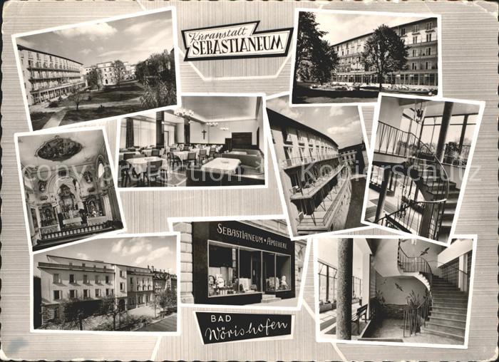 Bad Woerishofen Kuranstalt Sebastianum Teilansichten Apotheke Treppenaufgang Kap