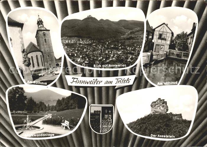 Annweiler Trifels Rathaus Total Muehlrad Markwardanlage Asselstein