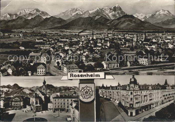 Rosenheim Bayern Panorama Ortsansichten