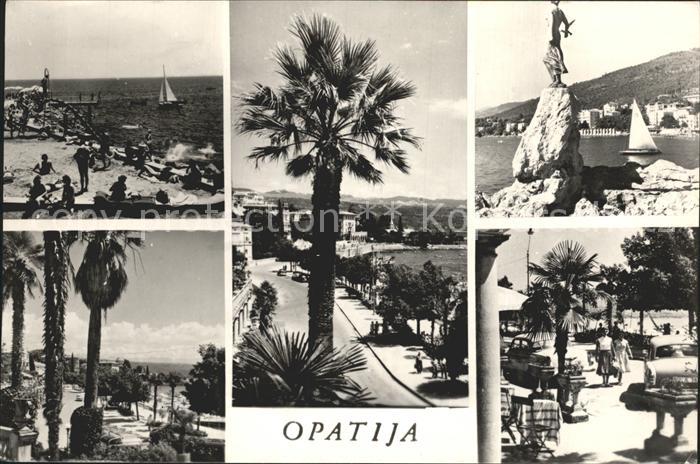 Opatija Abbazia Strand Promenade Teilansichten