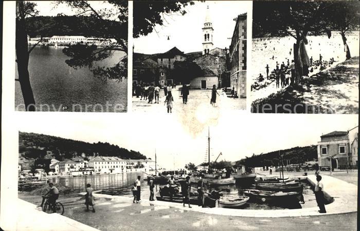 Jelsa Kroatien Kirche Strand Hafenpartie