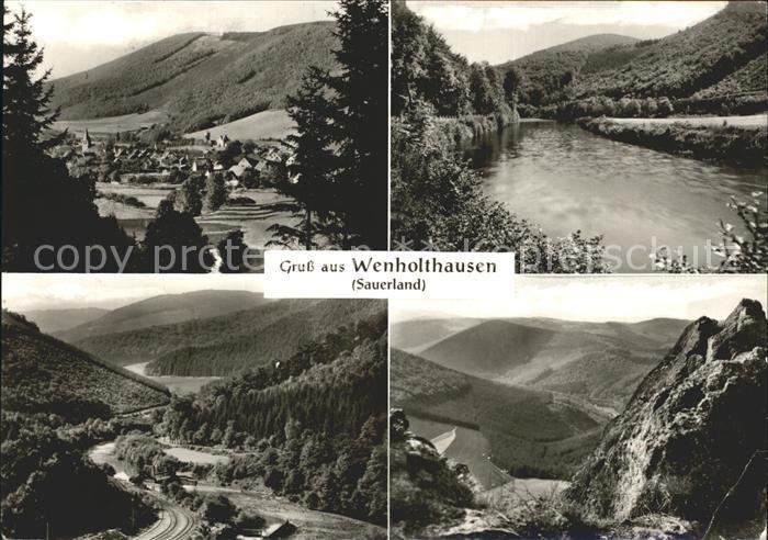 Wenholthausen Ortsblick Fluss Panorama