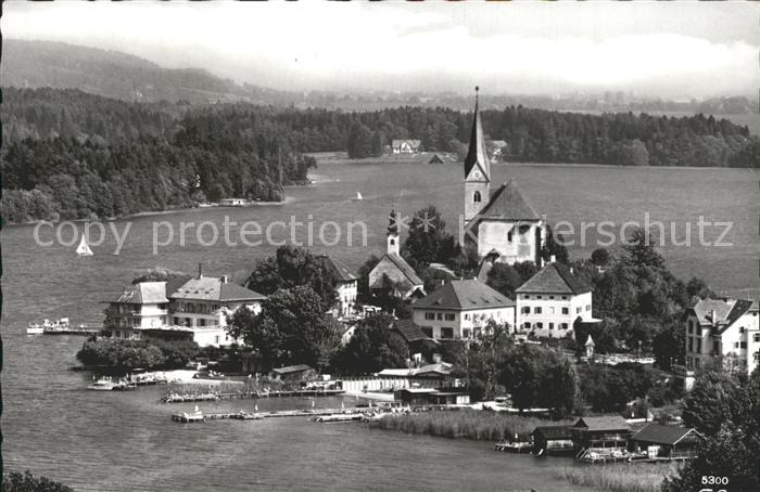 Maria Woerth Woerthersee Wallfahrtskirche Panorama